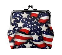 American Flag Stars Stripes Small Makeup Bag for Purse, Mini Portable Cosmetic Bags, for Gym and Daily Use