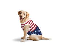 American Flag Stars Stripesprint Large Pets Vest Breathable Sleeveless Tank Top Apparel Cozy Lightweight T-Shirt