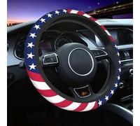American Flag Steering Wheel Cover for Women Men Girls Car Accessories Decor Anti-Slip Neoprene Auto Steering Wheel Covers Protector Universal 15 Inch