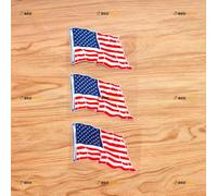 American Flag Sticker Decal Vinyl Patriotic Waving - 3 Pack Reflective 10.2cm - for Car Boat Laptop Cup 0216a5