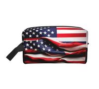 American Flag Storage Bag Toiletry Bag Cosmetic Bag Stationery Bag Travel Bag Daily Storage Bag