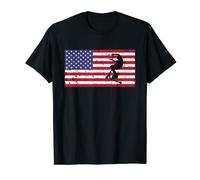 American Flag Stunt Scooter T-Shirt Cool Scootering Top Tee T-Shirt