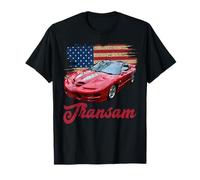 American Flag Style 4th gen Trans Am Old School Muscle Car T-Shirt