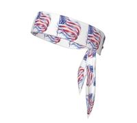 American Flag Sweat-Absorbing Sports Headband, Unisex Sports Headband, Suitable for Outdoor Travel and Various Sports.