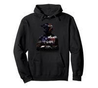 American Flag Tactical Soldier - Veterans Day Gift for Men Pullover Hoodie