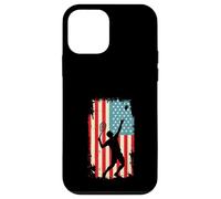 American Flag Tennis Player Racket Sports Court Case for iPhone 12 mini