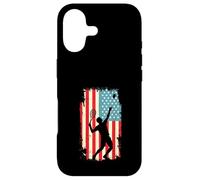 American Flag Tennis Player Racket Sports Court Case for iPhone 17