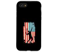 American Flag Tennis Player Racket Sports Court Case for iPhone SE (2020) / 7/8