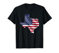 American Flag Texas 4th of July Vintage Texas T-Shirt