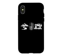 American Flag Tire Tread Off-Road Truck Mountain Adventure Case for iPhone X/XS