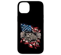 American Flag Truck Driver Patriotic Trucker Case for iPhone 14 Plus
