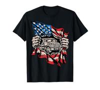 American Flag Truck Driver Patriotic Trucker T-Shirt