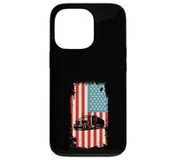 American Flag Trucker Semi Trailer 18 Wheeler Truck Driver Case for iPhone 13 Pro