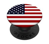 American Flag US Patriotic Phone Holder Knob For USA Gift PopSockets Adhesive PopGrip
