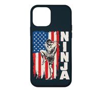 American Flag USA Muay Thai Fighter Kickboxing Ninja Case for iPhone 12 mini