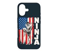 American Flag USA Muay Thai Fighter Kickboxing Ninja Case for iPhone 17