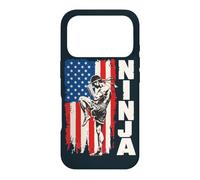 American Flag USA Muay Thai Fighter Kickboxing Ninja Case for iPhone 17 Pro