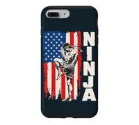 American Flag USA Muay Thai Fighter Kickboxing Ninja Case for iPhone 7 Plus/8 Plus