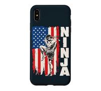 American Flag USA Muay Thai Fighter Kickboxing Ninja Case for iPhone XS Max