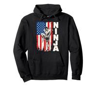 American Flag USA Muay Thai Fighter Kickboxing Ninja Pullover Hoodie