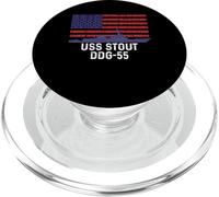 American Flag USS Stout DDG-55 Destroyer PopSockets PopGrip for MagSafe