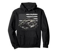 American Flag UTV Side by Side SXS Off Road Crawler Truck Pullover Hoodie