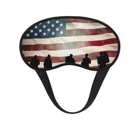 American Flag Veterans Day Sleep Mask for Side Sleeper, Blackout Eye Mask for Women Men, Zero Pressure Sleeping Masks Soft Breathable Eye Cover Comfortable Blindfold Eyeshade for Night Sleep