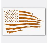 American Flag Wall Stencil 9 x 12 in - Reusable Mylar Painting Template for Decorative Wall Art and DIY Projects