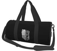 American Flag We The People Constitution Travel Luggage Duffel Bag Sports Rolling Foldable Duffel Bag, Black