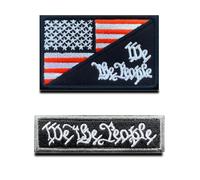American Flag/We The People Military Tactical Funny Patch - Hook & Loop Backing - Accessory for Clothing, Jackets, Jeans, Cap, Backpacks, Uniform, Patriot Support
