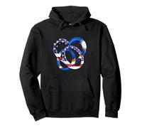 American Flag Wedding Anniversary Marriage Marshall Islands Pullover Hoodie