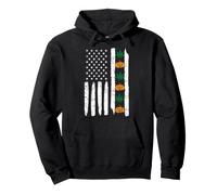 American Flag Weed Pumpkin Costume Cool Pullover Hoodie