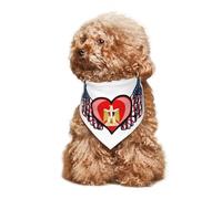 American Flag Wings with Coat of Arms of Egypt Puppy Bandana Dog and Cat Bandanas Summer Dog Scarf for Small Medium Large Dogs Breathable Soft Comfortable Pet Apparel Accessories 30x70cm