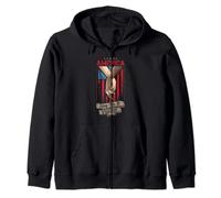 American flag with hands holding - say no to racisms Zip Hoodie