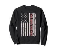 American Flag with Paws, The Dog Father, Patriotic Dog Dad Sweatshirt