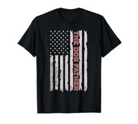 American Flag with Paws, The Dog Father, Patriotic Dog Dad T-Shirt