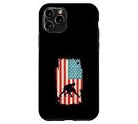 American Flag Wrestler Wrestling Takedown Combat Sports Case for iPhone 11 Pro