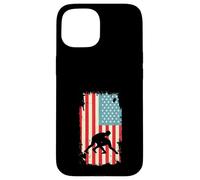 American Flag Wrestler Wrestling Takedown Combat Sports Case for iPhone 15