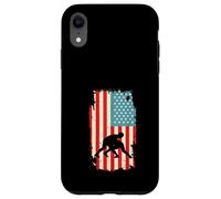 American Flag Wrestler Wrestling Takedown Combat Sports Case for iPhone XR