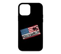 American Flag Wrestling Fan Vintage Wrestler School Coach Case for iPhone 12 mini