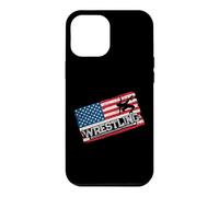 American Flag Wrestling Fan Vintage Wrestler School Coach Case for iPhone 12 Pro Max