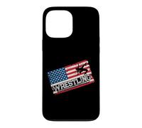 American Flag Wrestling Fan Vintage Wrestler School Coach Case for iPhone 13 Pro Max