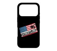 American Flag Wrestling Fan Vintage Wrestler School Coach Case for iPhone 17 Pro