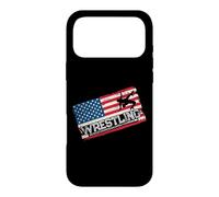 American Flag Wrestling Fan Vintage Wrestler School Coach Case for iPhone 17 Pro Max