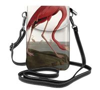 American Flamingo Small crossbody phone wallet with flip cover, perfect for shopping, travel, and everyday use.