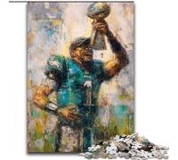 American Football Adult Jigsaws 1000 Pieces Difficult, Help The Brain Exercise Addictive Toys to Cultivate Patience Perfect Decoration (26x38cm)