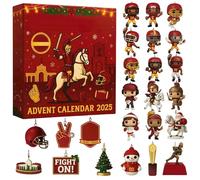 American Football Advent Calendar 2025 24 Days Countdown Calendar 24PC Acrylic Christmas Tree Decorations for Fans