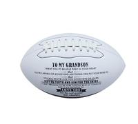 American Football Ball - Classic Sports Junior Training Ball, Professional Grip Leather Football, Durable Outdoor Game Equipment, Retro Motivational Play | Ideal Practice For Kids Men Women S