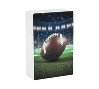 American Football Cigarette Case Stylish Lightweight Pocket Holder Case for Smoke Waterproof Cigarette Dispenser Cigarettes Accessories for Outdoor Camping Hiking