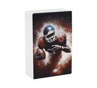 American Football Cigarette Case - Waterproof & Crush Proof Cigarette Holder Case for 20 King Size Cigarettes, Portable Pocket Size Travel Box for Men & Women